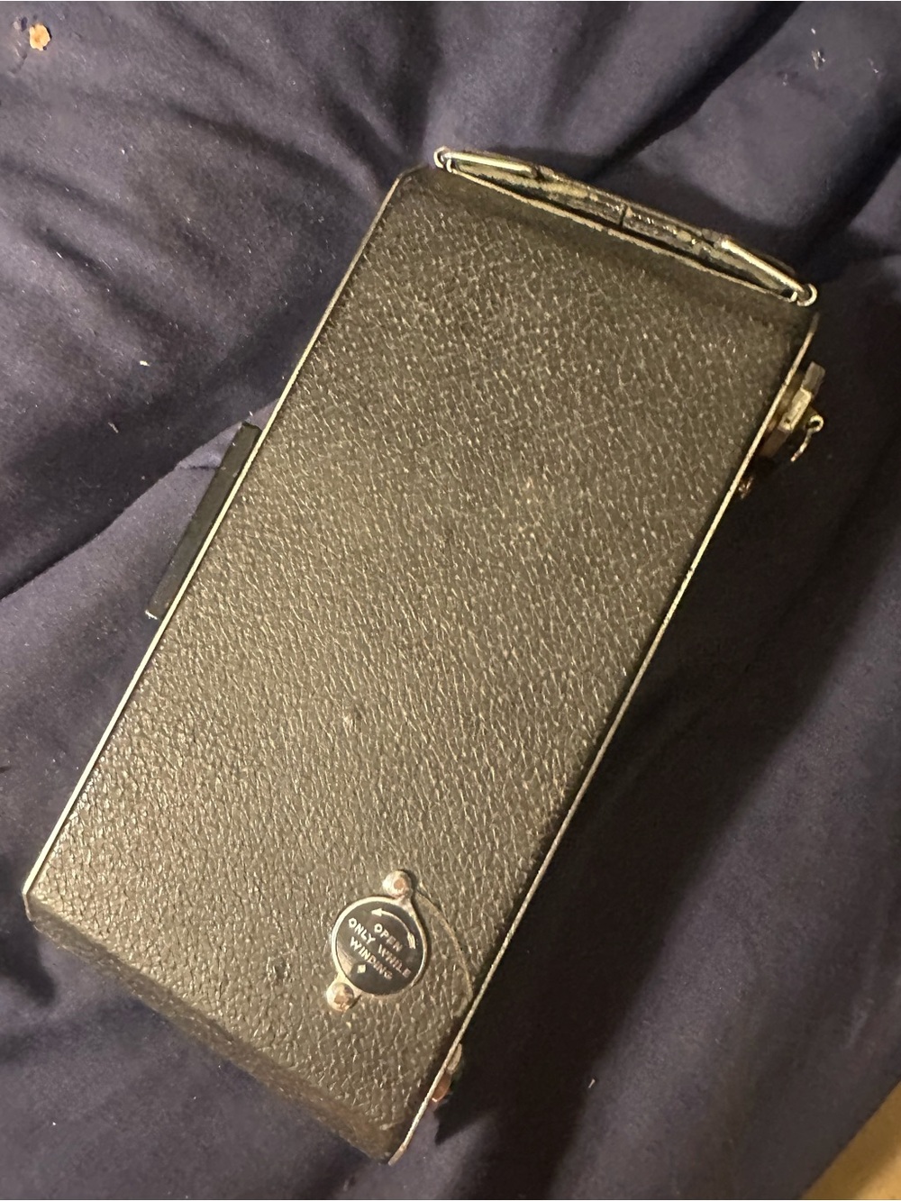 Black vintage film camera unknown brand